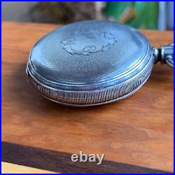 1893 U. S. Watch Co. 18S 1888H Coin Silver Hunter Case Pocket Watch