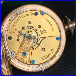 1894 Elgin Grade 96 18S Gold Filled Hunter Case Pocket Watch