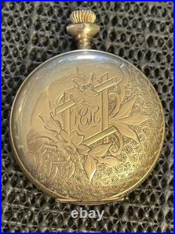 1894 Elgin Pocket Watch 6s Grade 117 Model 2 Gold Filled Hunter Case 7j Repair