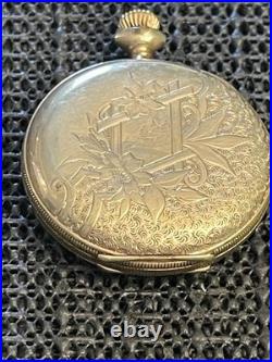 1894 Elgin Pocket Watch 6s Grade 117 Model 2 Gold Filled Hunter Case 7j Repair
