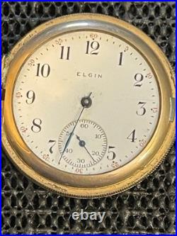 1894 Elgin Pocket Watch 6s Grade 117 Model 2 Gold Filled Hunter Case 7j Repair