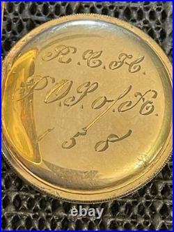 1894 Elgin Pocket Watch 6s Grade 117 Model 2 Gold Filled Hunter Case 7j Repair