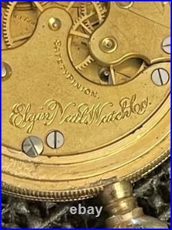 1894 Elgin Pocket Watch 6s Grade 117 Model 2 Gold Filled Hunter Case 7j Repair