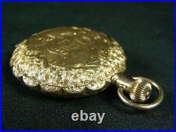 1895 Elgin Pocket Watch Grade 121 mod. 2 6s Gold Filled Sparrow Bird Fancy Case