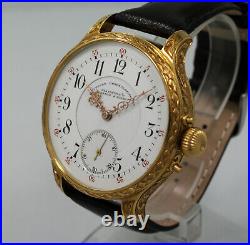 1896 A. LANGE & SOHNE GLASHUTTE high grade pocket watch movement+ new case