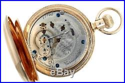 1896 Hamilton 18S 931 Pocket Watch With Heavy 14K Case & Fancy Dial