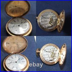 1896 Pocket Watch 7 Jewel Keystone Case J. Boss As Is Parts Repair