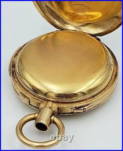 1896 Tiffany & Co 18K C. H. Meylan Repeater Rattrapante Pocket Watch Case 79g