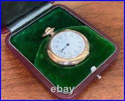 1896 WALTHAM Seaside 15 Jewel Pocket Watch 14K Gold Filled VICTORIAN CASE BOX