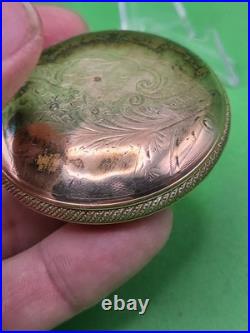 1896 Waltham Crescent St 17 Jewel 18s Pocket Watch Runs Gold Filled Case 17j