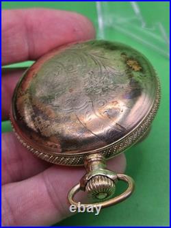 1896 Waltham Crescent St 17 Jewel 18s Pocket Watch Runs Gold Filled Case 17j