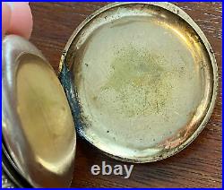 1897 Elgin Pocket Watch Hunter Case 0s 7j Keystone Case Rolled Gold