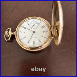 1897 Waltham Fancy Hunter Case Pocket Watch-Very Nice Untested