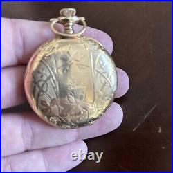 1897 Waltham Fancy Hunter Case Pocket Watch-Very Nice Untested