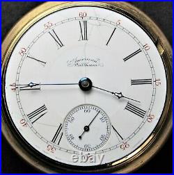 1897 Waltham Grade PS Bartlett 18 18s 17j Pocket Watch with GF Case Parts/Repair