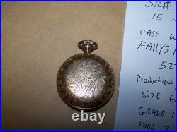 1898 ELGIN 15j 6s Grade 133 Pocketwatch with Fancy Dial FAHYS 14K Hunter