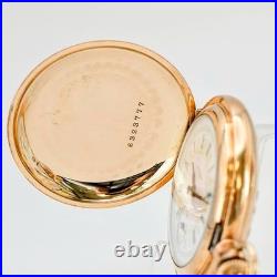 1898 Elgin Dress Ladies Pocket Watch 0s 15J Grade 129 Fancy Case & Dial 14K GF