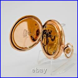 1898 Elgin Dress Ladies Pocket Watch 0s 15J Grade 129 Fancy Case & Dial 14K GF