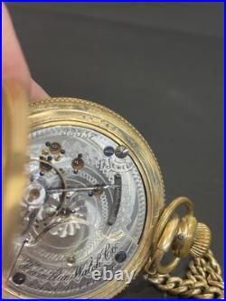 1898 Hamilton Pocket Watch Lancaster PA Victory Case WithChain