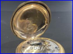 1898 Hamilton Pocket Watch Lancaster PA Victory Case WithChain