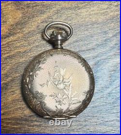 1899 Elgin 15 Jewel Grade 130 BIRD Engraved Case Pocket Watch Gold Fill RUNS