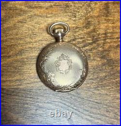 1899 Elgin 15 Jewel Grade 130 BIRD Engraved Case Pocket Watch Gold Fill RUNS