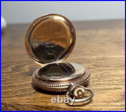 1899 Elgin 15 Jewel Grade 130 BIRD Engraved Case Pocket Watch Gold Fill RUNS