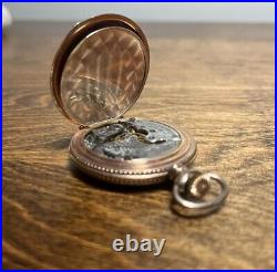 1899 Elgin 15 Jewel Grade 130 BIRD Engraved Case Pocket Watch Gold Fill RUNS