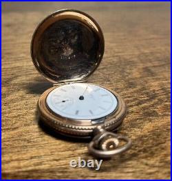 1899 Elgin 15 Jewel Grade 130 BIRD Engraved Case Pocket Watch Gold Fill RUNS