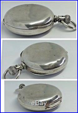 1899 ILLINOIS BUNN Special 18S RR Gr 24J Dueber COIN Silver Case Pocket Watch