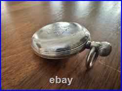 1899 Paul Buhre Antique Russian Imperial Silver Pocket Watch Enamel Dial Working