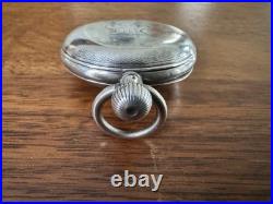 1899 Paul Buhre Antique Russian Imperial Silver Pocket Watch Enamel Dial Working