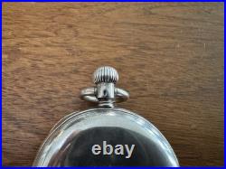 1899 Paul Buhre Antique Russian Imperial Silver Pocket Watch Enamel Dial Working