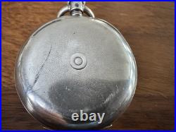 1899 Paul Buhre Antique Russian Imperial Silver Pocket Watch Enamel Dial Working