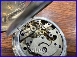 1899 Paul Buhre Antique Russian Imperial Silver Pocket Watch Enamel Dial Working