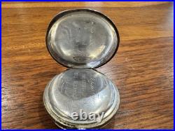 1899 Paul Buhre Antique Russian Imperial Silver Pocket Watch Enamel Dial Working