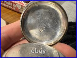 1899 Paul Buhre Antique Russian Imperial Silver Pocket Watch Enamel Dial Working