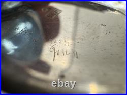 1899 Paul Buhre Antique Russian Imperial Silver Pocket Watch Enamel Dial Working