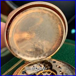 1899 U. S. Watch Co. 6S Fancy Guilloche Gold Filled Hunter Case Pocket Watch