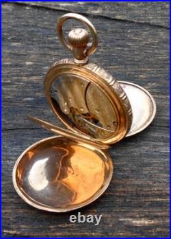 1899 Waltham GF Hunt Case Pocket Watch 6s 15j Gr Seaside Model 1890 Running