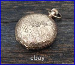 1899 Waltham GF Hunt Case Pocket Watch 6s 15j Gr Seaside Model 1890 Running