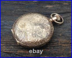 1899 Waltham GF Hunt Case Pocket Watch 6s 15j Gr Seaside Model 1890 Running