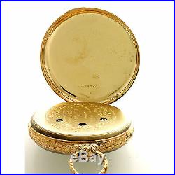 18K Gold M. J. Tobias Captains Pocket Watch with George Washington Portrait Case