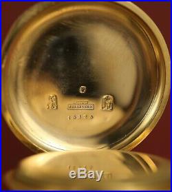 18K SOLID GOLD JULES JURGENSEN BOW SETEXCEPTIONAL CASE 103 Grams 50mm