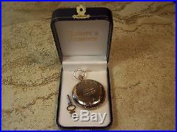 18K Solid Gold Elgin Gail Borden Double Hunter Case Key Wind Pocket Watch 1872