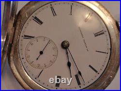 18SZ Elgin, Key Wind Pocket Watch, 4oz coin silver Case-1870-Vintage- Serviced
