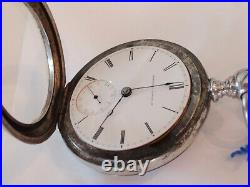 18SZ Elgin, Key Wind Pocket Watch, Display Case-1870-Vintage- Serviced