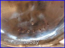 18SZ Elgin Pocket Watch 60 MM-Rhinestones -Serviced-15J-5OZ coin 1/2 Hunter Case