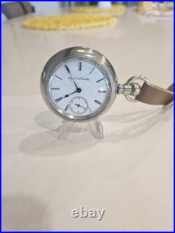 18SZ-Elgin Pocket Watch-+ Fob in DisplayCase, Serviced-15J, Runs Great-1894