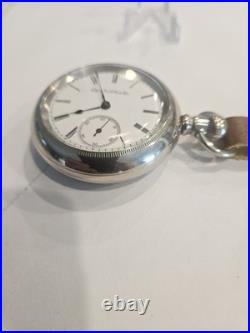 18SZ-Elgin Pocket Watch-+ Fob in DisplayCase, Serviced-15J, Runs Great-1894